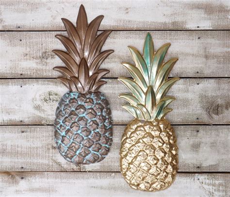 metallic pineapple sheets|Metal Pineapple Decor .